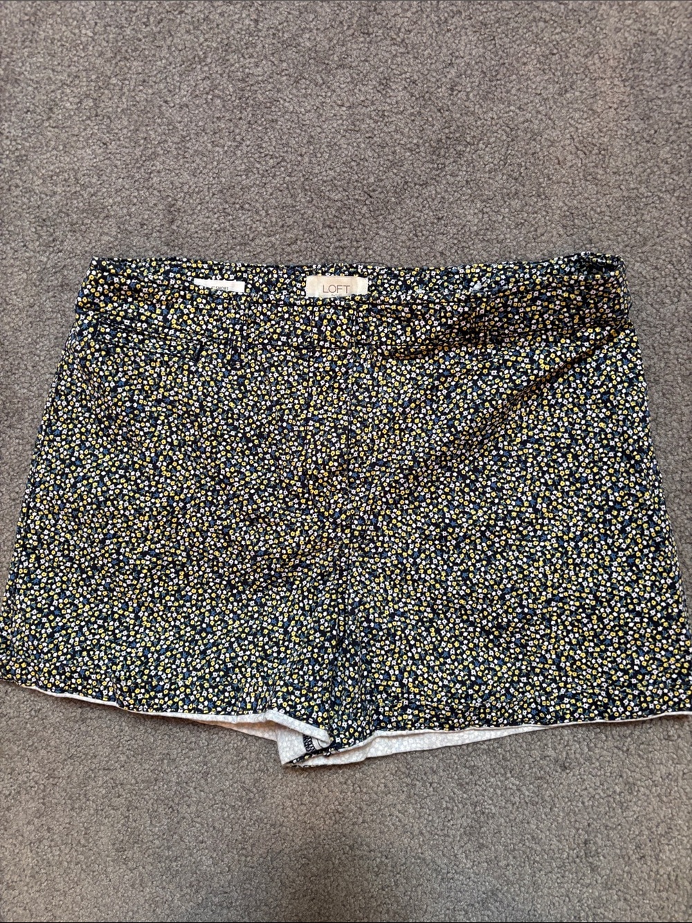 LOFT Navy Floral Print Women's Shorts